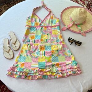 Lilly Pulitzer Multicolor Patchwork Swim Dress